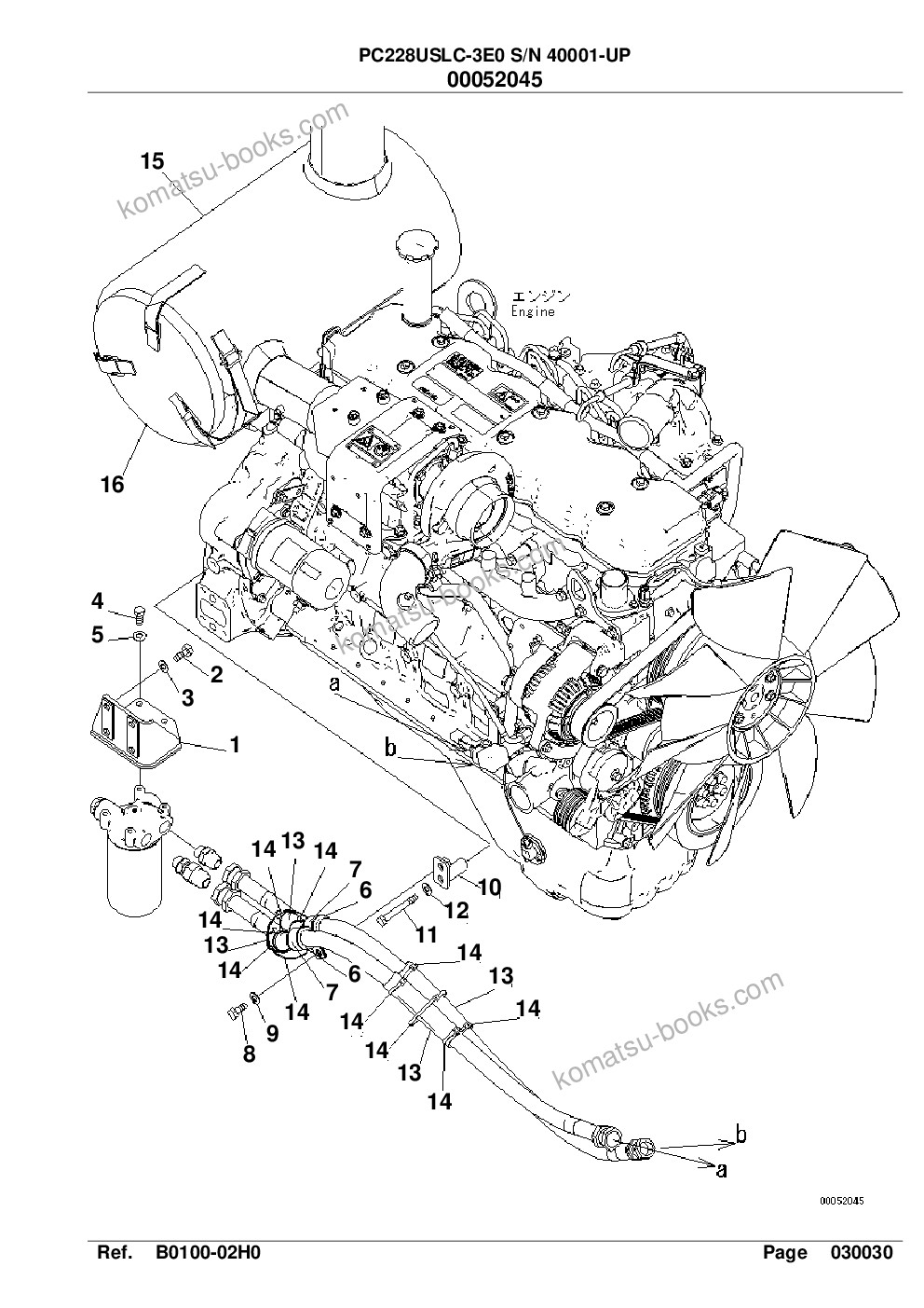 Komatsu pc228uslc-3e0 s/n 40001-up tier 3 Parts catalog cover Page 7 Komatsu pc228uslc-3e0 s/n 40001-up tier 3 Parts catalog cover Page 7