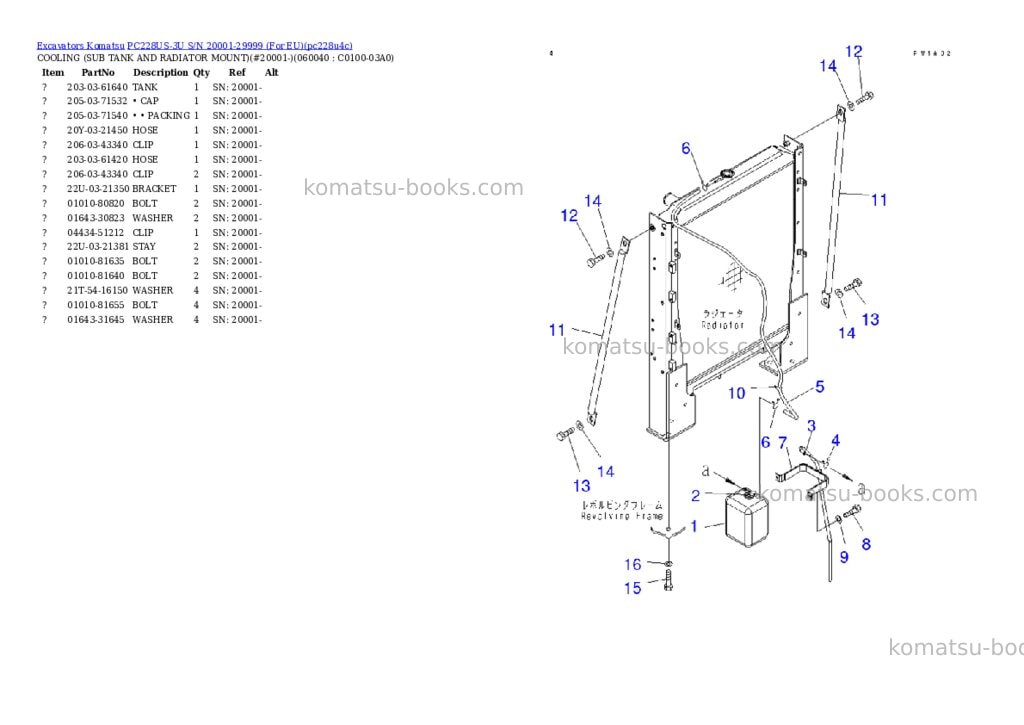 Komatsu pc228us-3u s/n 20001-29999 for eu Parts catalog cover Page 9 Komatsu pc228us-3u s/n 20001-29999 for eu Parts catalog cover Page 9