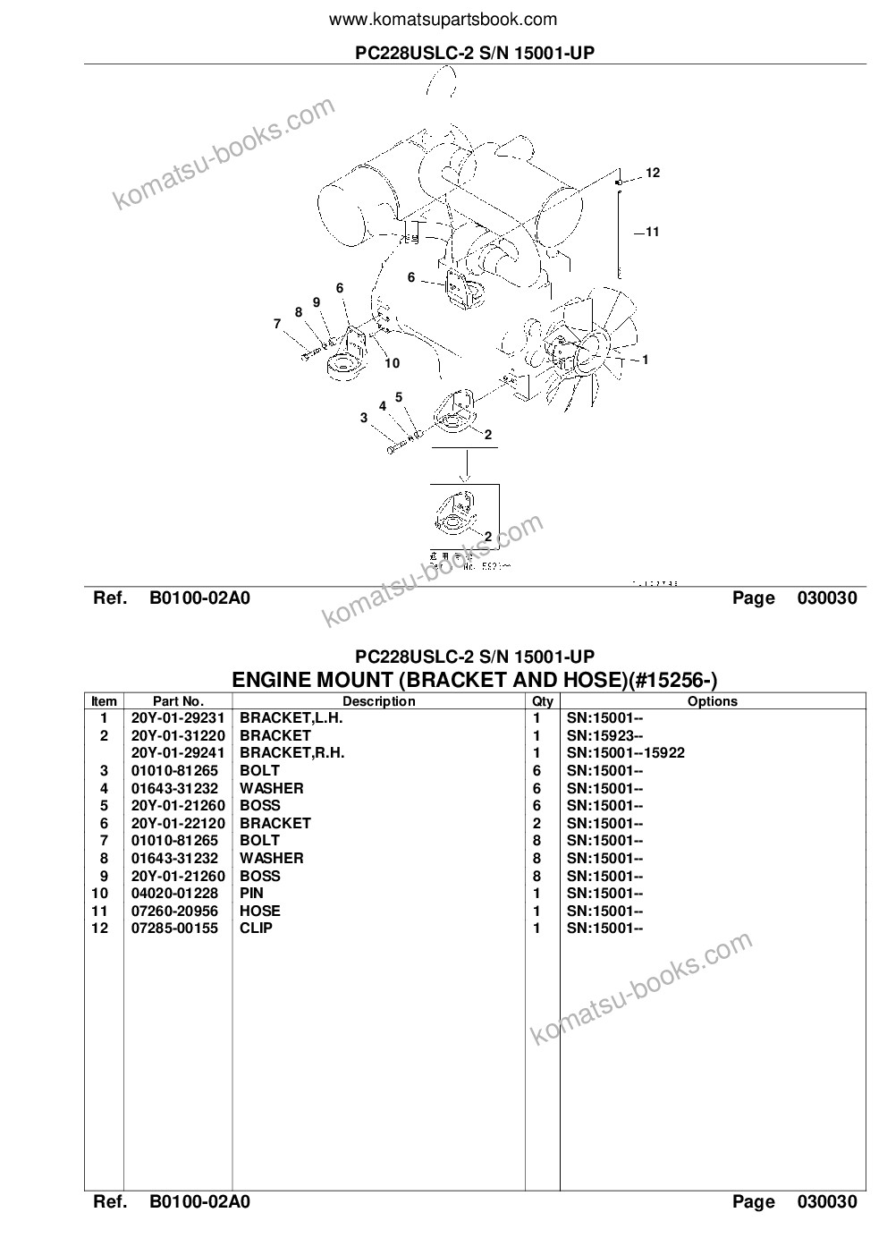 Komatsu pc228uslc-2 s/n 15001-up Parts catalog cover Page 5 Komatsu pc228uslc-2 s/n 15001-up Parts catalog cover Page 5