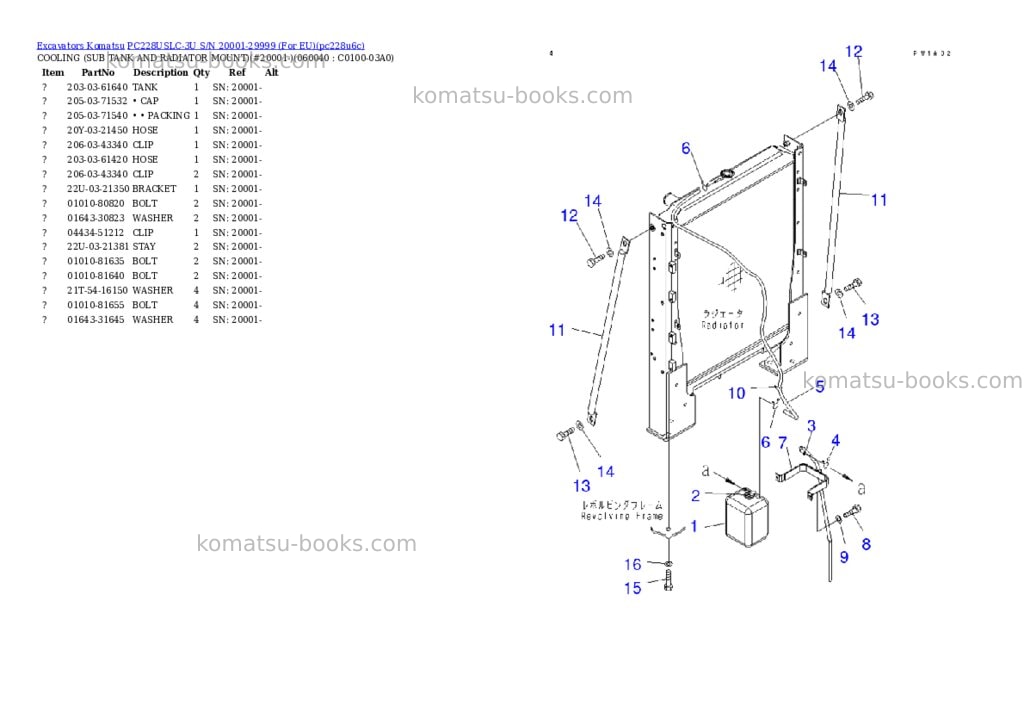 Komatsu pc228uslc-3u s/n 20001-29999 for eu Parts catalog cover Page 9 Komatsu pc228uslc-3u s/n 20001-29999 for eu Parts catalog cover Page 9