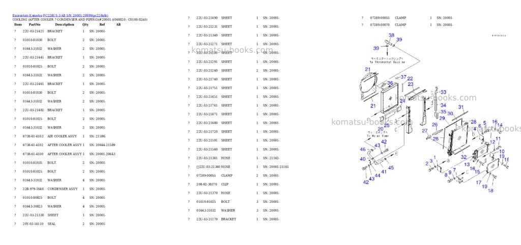 Komatsu pc228us-3-ab s/n 20001-29999 Parts catalog cover Page 7 Komatsu pc228us-3-ab s/n 20001-29999 Parts catalog cover Page 7