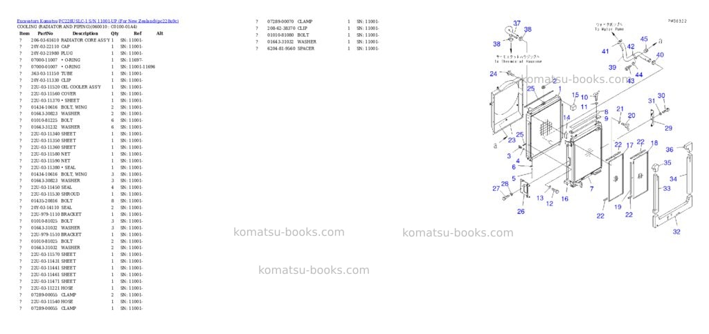 Komatsu PC228USLC-1 S/N 11001-UP (For New Zealand) Parts catalog cover Page 7 Komatsu PC228USLC-1 S/N 11001-UP (For New Zealand) Parts catalog cover Page 7