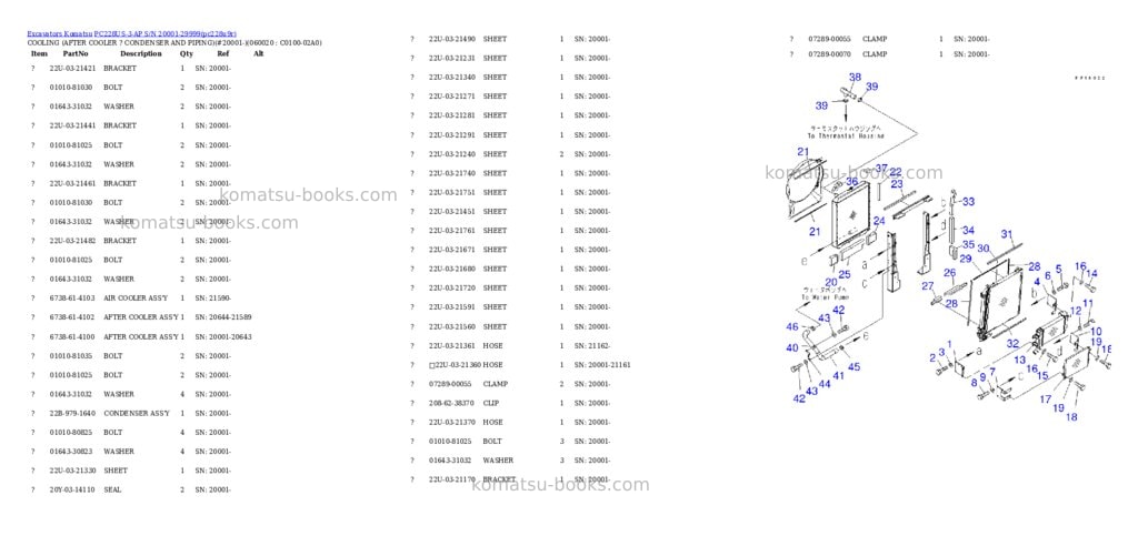 Komatsu pc228us-3-ap s/n 20001-29999 Parts catalog cover Page 7