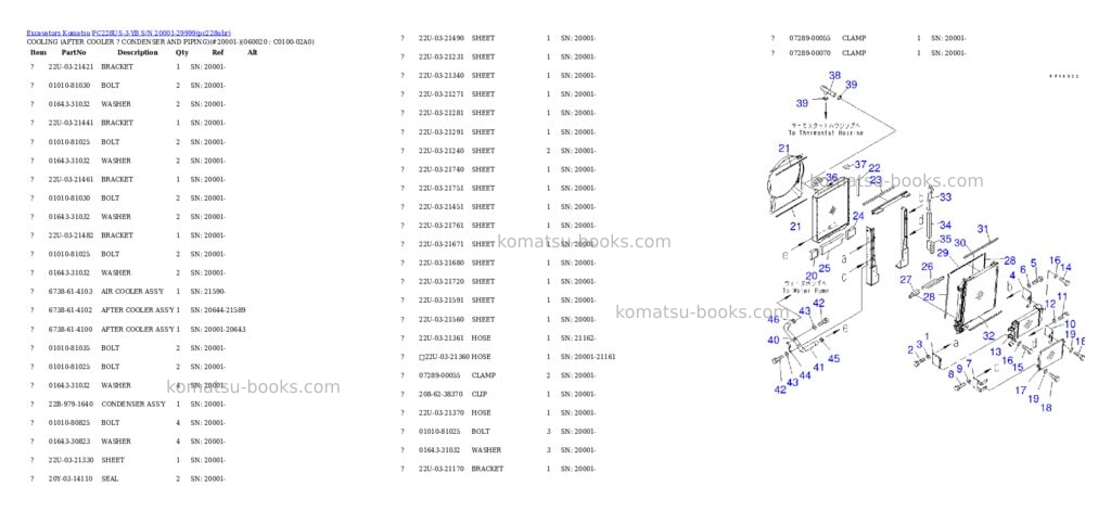 Komatsu pc228us-3-yb s/n 20001-29999 Parts catalog cover Page 7 Komatsu pc228us-3-yb s/n 20001-29999 Parts catalog cover Page 7