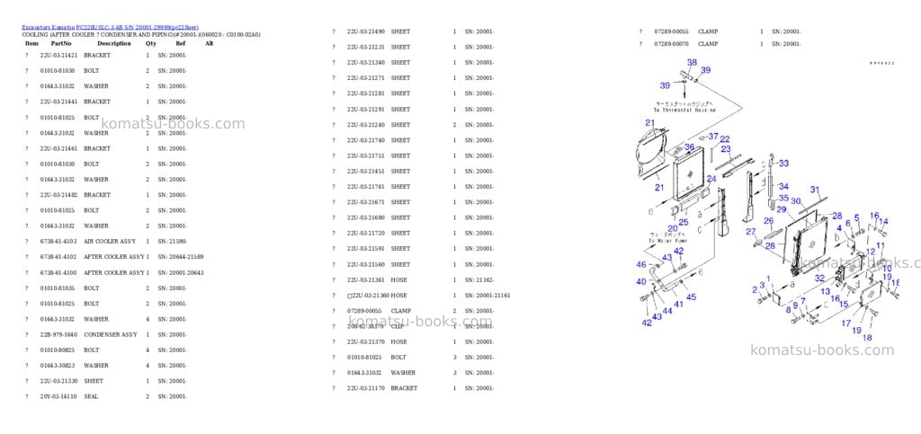 Komatsu pc228uslc-3-ab s/n 20001-29999 Parts catalog cover Page 7