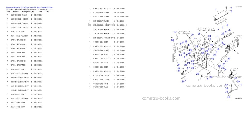 Komatsu pc228uslc-3-yp s/n 20001-29999 Parts catalog cover Page 10