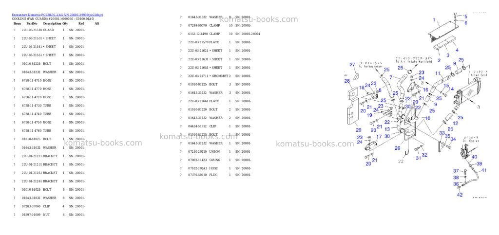 Komatsu pc228us-3-ag s/n 20001-29999 Parts catalog cover Page 10 Komatsu pc228us-3-ag s/n 20001-29999 Parts catalog cover Page 10