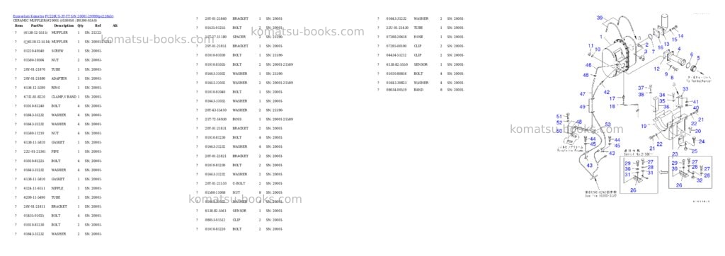 Komatsu pc228us-3t-yt s/n 20001-29999 Parts catalog cover Page 4