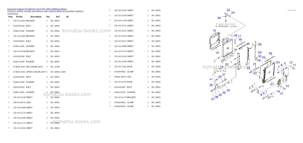 Komatsu pc228uslc-3t-yt s/n 20001-29999 Parts catalog cover Page 8 Komatsu pc228uslc-3t-yt s/n 20001-29999 Parts catalog cover Page 8