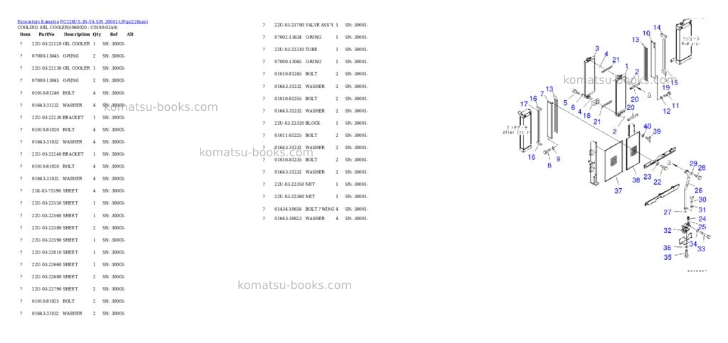 Komatsu pc228us-3n-ya s/n 30001-up Parts catalog cover Page 7 Komatsu pc228us-3n-ya s/n 30001-up Parts catalog cover Page 7