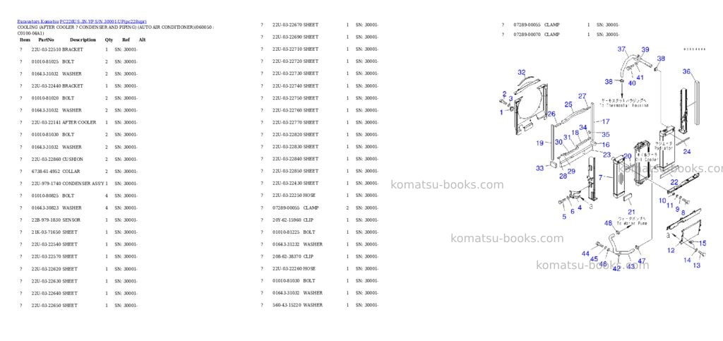 Komatsu pc228us-3n-yp s/n 30001-up Parts catalog cover Page 10 Komatsu pc228us-3n-yp s/n 30001-up Parts catalog cover Page 10