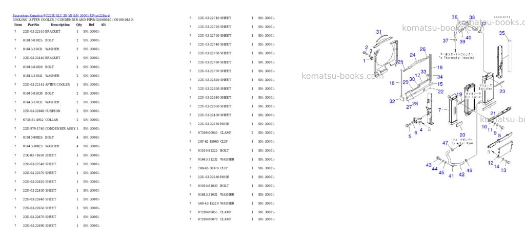 Komatsu pc228uslc-3n-yb s/n 30001-up Parts catalog cover Page 9 Komatsu pc228uslc-3n-yb s/n 30001-up Parts catalog cover Page 9