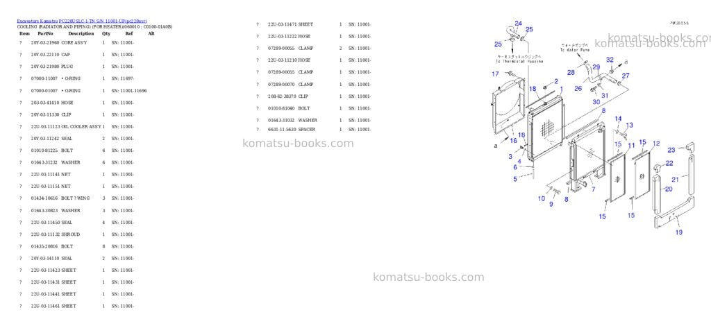 Komatsu pc228uslc-1-tn s/n 11001-up Parts catalog cover Page 9 Komatsu pc228uslc-1-tn s/n 11001-up Parts catalog cover Page 9