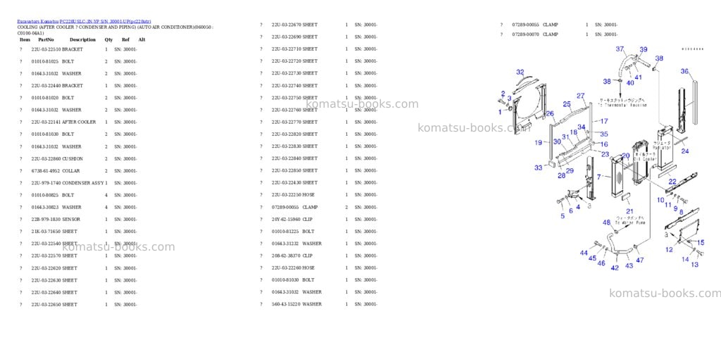Komatsu pc228uslc-3n-yp s/n 30001-up Parts catalog cover Page 10 Komatsu pc228uslc-3n-yp s/n 30001-up Parts catalog cover Page 10