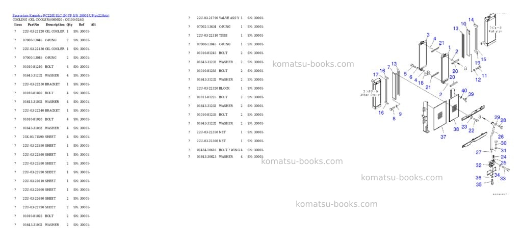 Komatsu pc228uslc-3n-yp s/n 30001-up Parts catalog cover Page 7 Komatsu pc228uslc-3n-yp s/n 30001-up Parts catalog cover Page 7