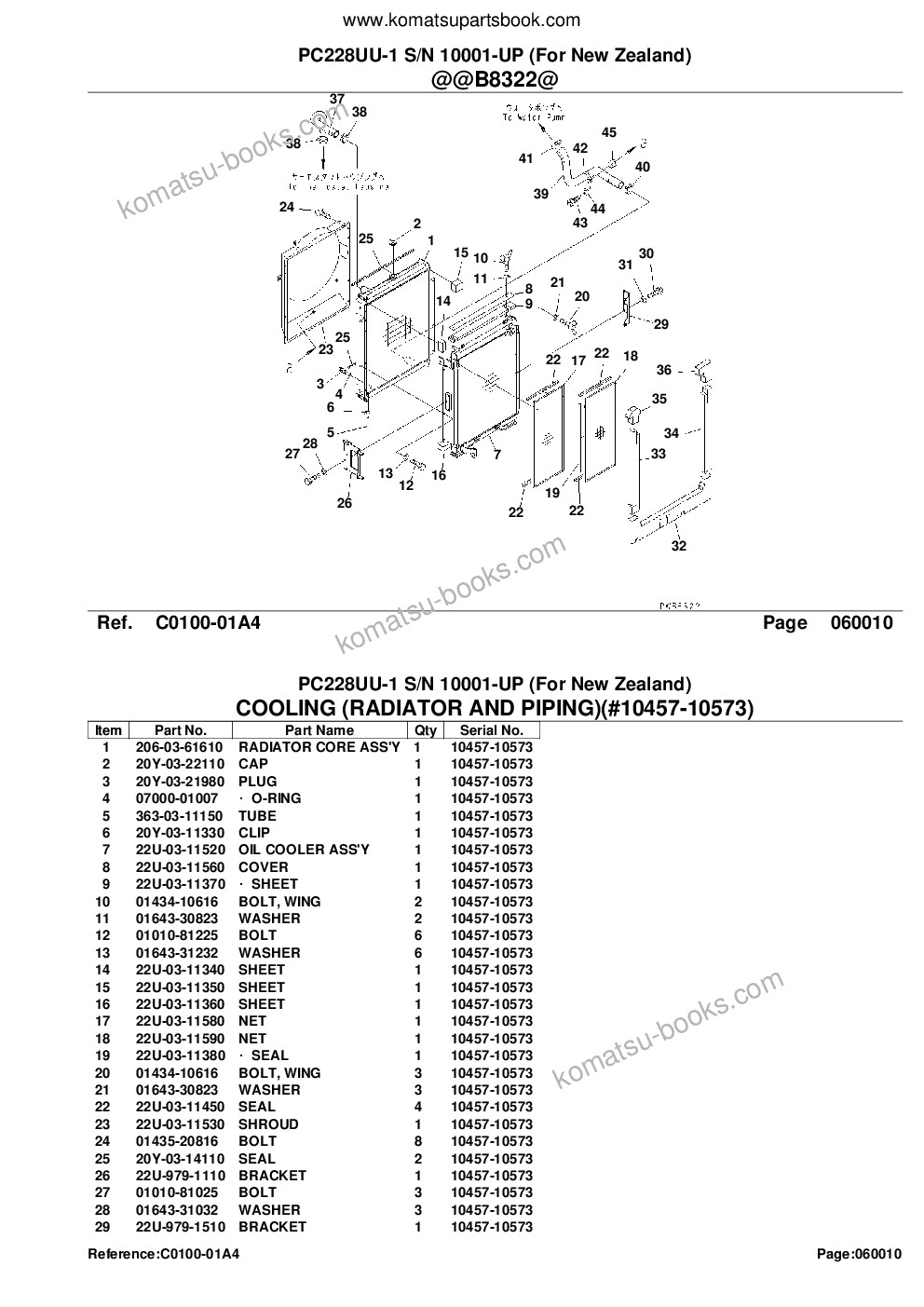 Komatsu PC228UU-1 S/N 10001-UP (For New Zealand) Parts catalog cover Page 10 Komatsu PC228UU-1 S/N 10001-UP (For New Zealand) Parts catalog cover Page 10