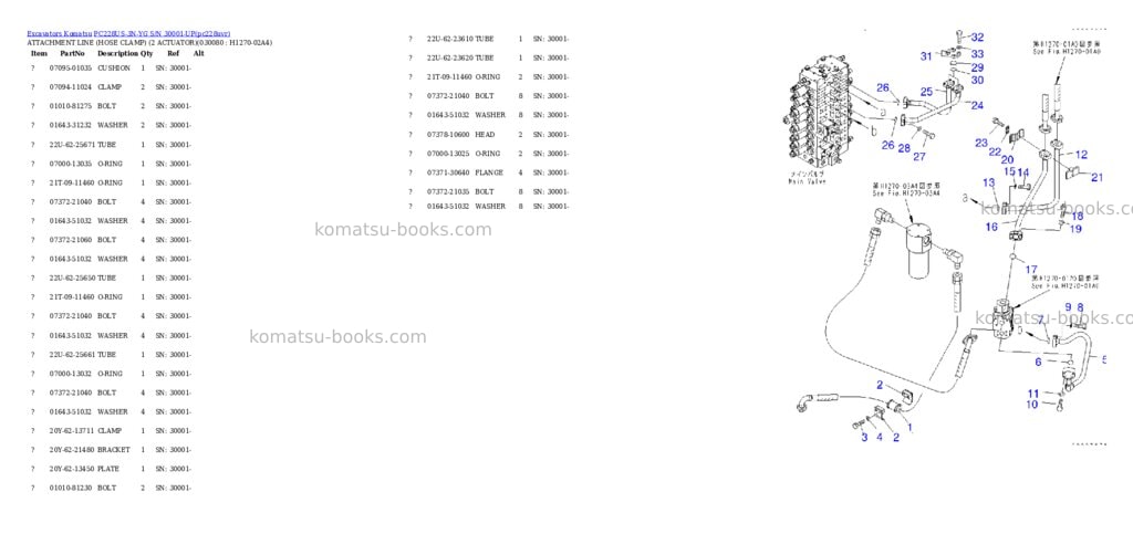 Komatsu pc228us-3n-yg s/n 30001-up Parts catalog cover Page 7 Komatsu pc228us-3n-yg s/n 30001-up Parts catalog cover Page 7