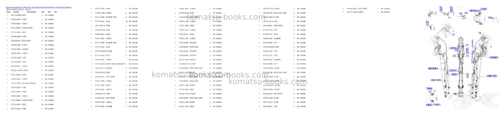 Komatsu pc240lc/nlc-8k high reach demolition s/n k50494 Parts catalog cover Page 8 Komatsu pc240lc/nlc-8k high reach demolition s/n k50494 Parts catalog cover Page 8