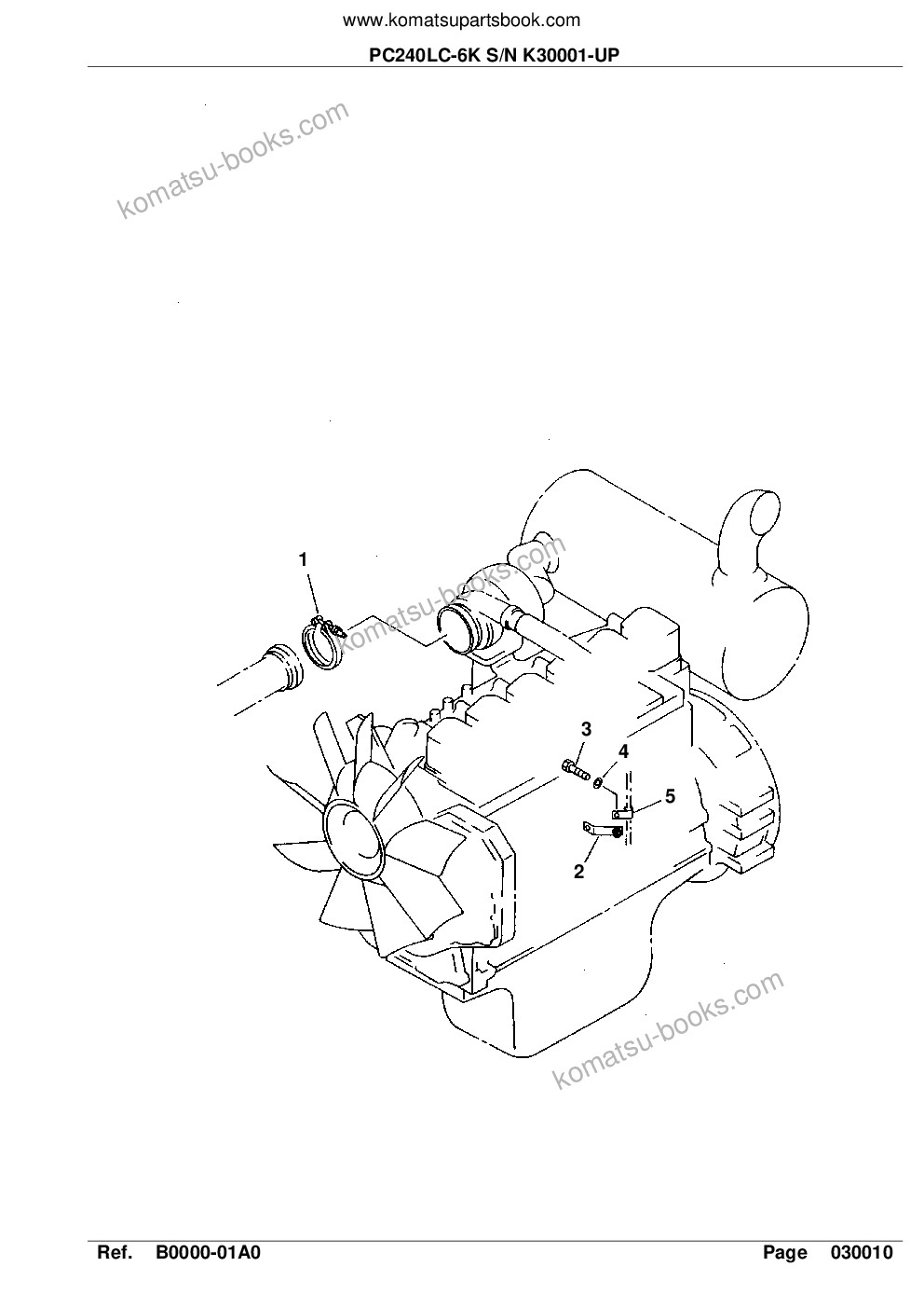 Komatsu pc240lc-6k s/n k30001-up Parts catalog cover Page 3 Komatsu pc240lc-6k s/n k30001-up Parts catalog cover Page 3