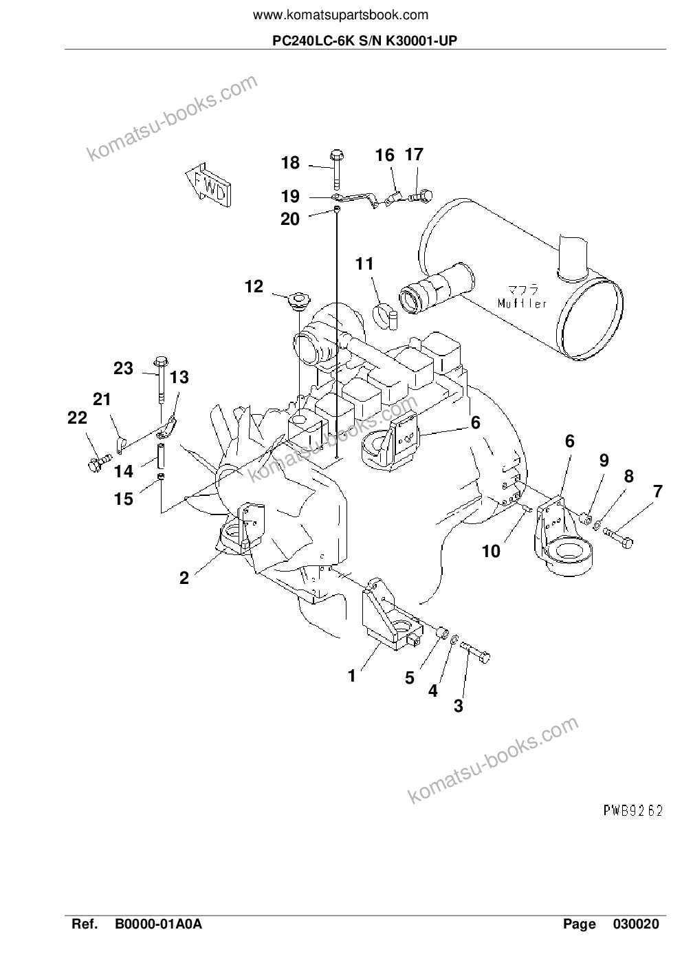 Komatsu pc240lc-6k s/n k30001-up Parts catalog cover Page 5 Komatsu pc240lc-6k s/n k30001-up Parts catalog cover Page 5