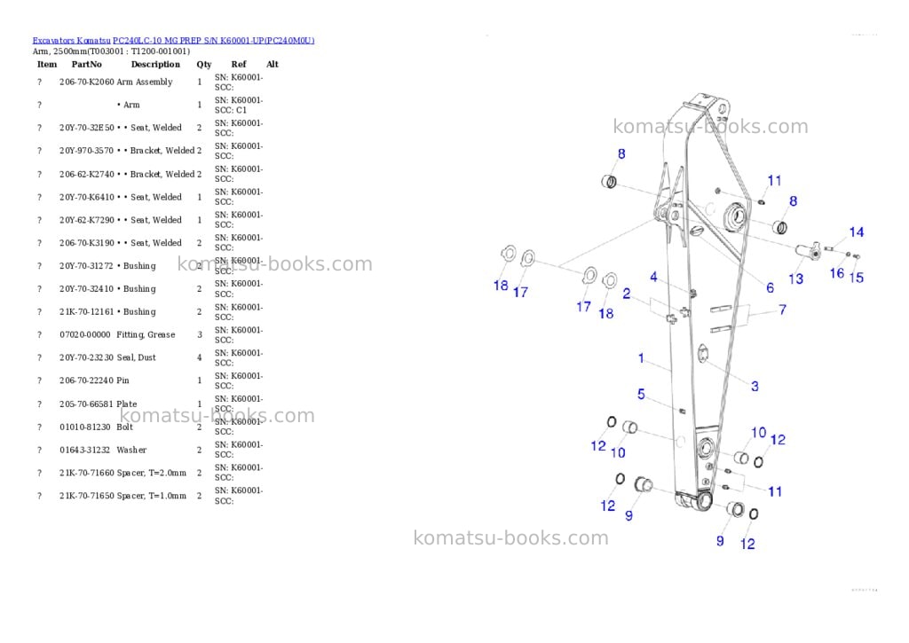 Komatsu pc240lc-10 mg prep s/n k60001-up Parts catalog cover Page 9 Komatsu pc240lc-10 mg prep s/n k60001-up Parts catalog cover Page 9