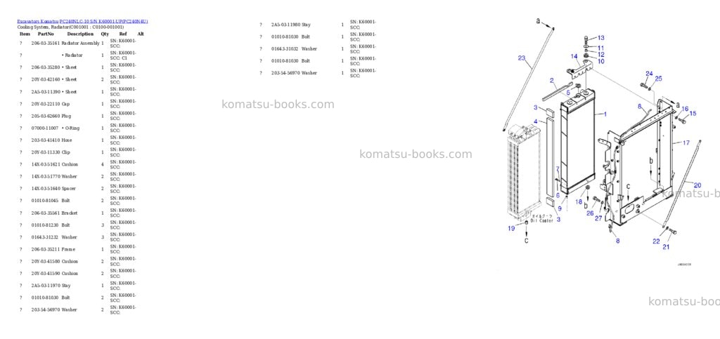 Komatsu pc240nlc-10 s/n k60001-up Parts catalog cover Page 9 Komatsu pc240nlc-10 s/n k60001-up Parts catalog cover Page 9