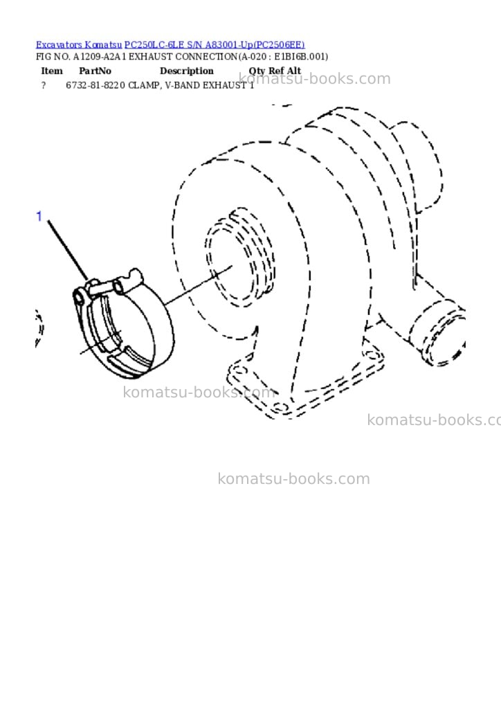 Komatsu pc250lc-6le s/n a83001-up Parts catalog cover Page 10