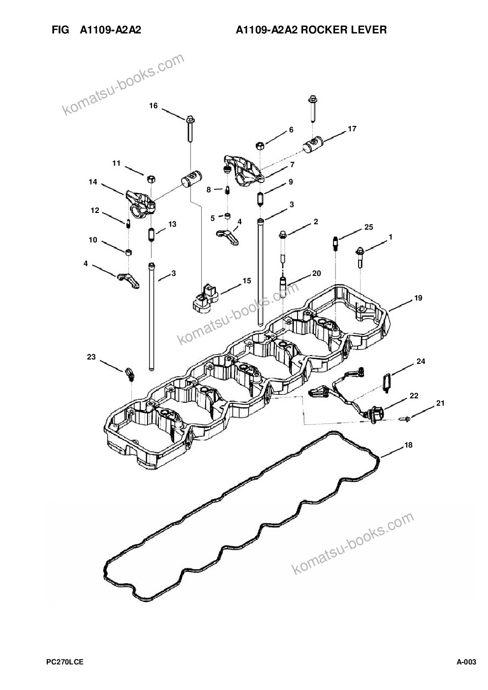 Komatsu pc270lc-8 s/n a87001-up Parts catalog cover Page 5 Komatsu pc270lc-8 s/n a87001-up Parts catalog cover Page 5
