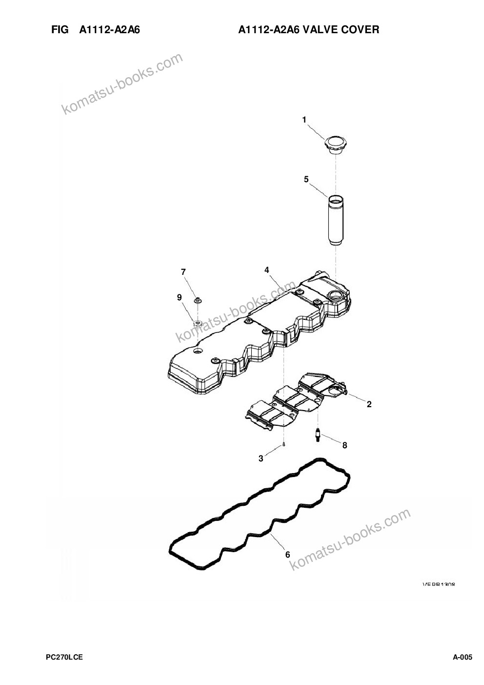 Komatsu pc270lc-8 s/n a87001-up Parts catalog cover Page 7 Komatsu pc270lc-8 s/n a87001-up Parts catalog cover Page 7