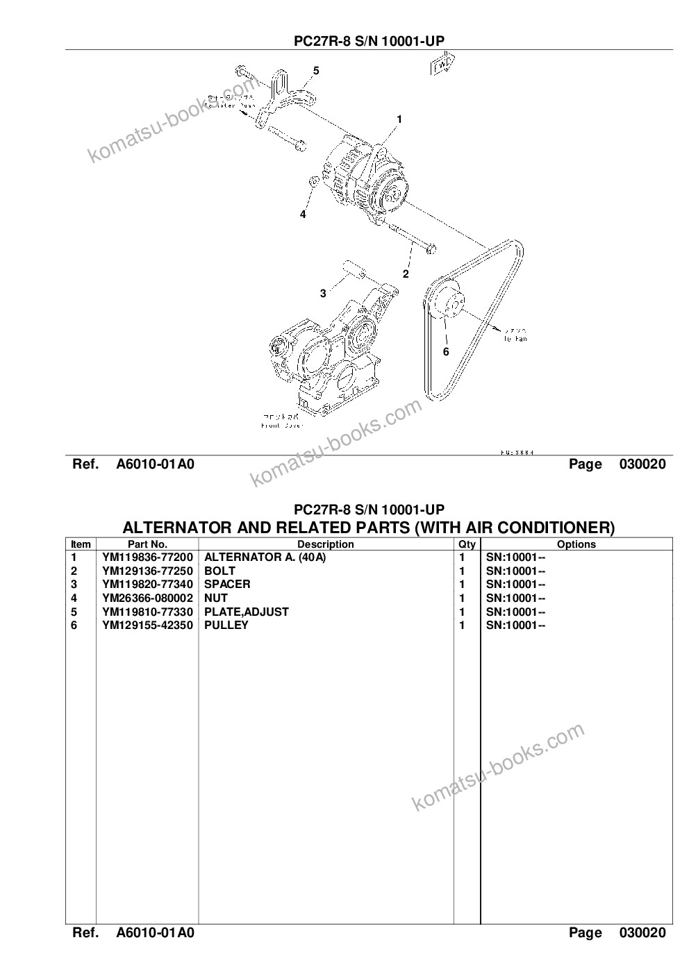 Komatsu PC27R-8 S/N 10001-UP Parts catalog cover Page 4 Komatsu PC27R-8 S/N 10001-UP Parts catalog cover Page 4
