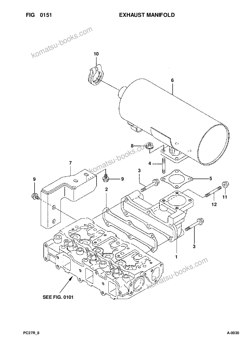 Komatsu pc27r-8 s/n f30001-up Ersatzteilkatalog Titelseite Seite 7