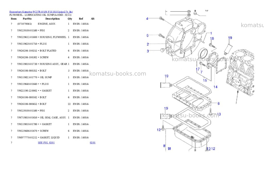 Komatsu pc27r-8 s/n f31103-up Parts catalog cover Page 5