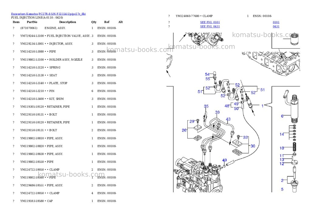 Komatsu pc27r-8 s/n f32154-up Parts catalog cover Page 10 Komatsu pc27r-8 s/n f32154-up Parts catalog cover Page 10