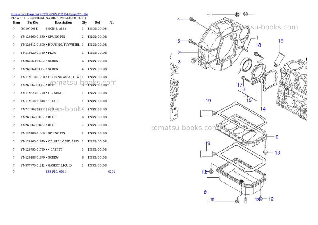 Komatsu pc27r-8 s/n f32154-up Parts catalog cover Page 5 Komatsu pc27r-8 s/n f32154-up Parts catalog cover Page 5