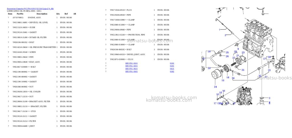 Komatsu pc27r-8 s/n f32154-up Parts catalog cover Page 8 Komatsu pc27r-8 s/n f32154-up Parts catalog cover Page 8