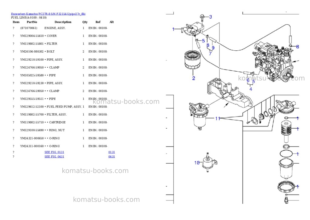 Komatsu pc27r-8 s/n f32154-up Parts catalog cover Page 9 Komatsu pc27r-8 s/n f32154-up Parts catalog cover Page 9