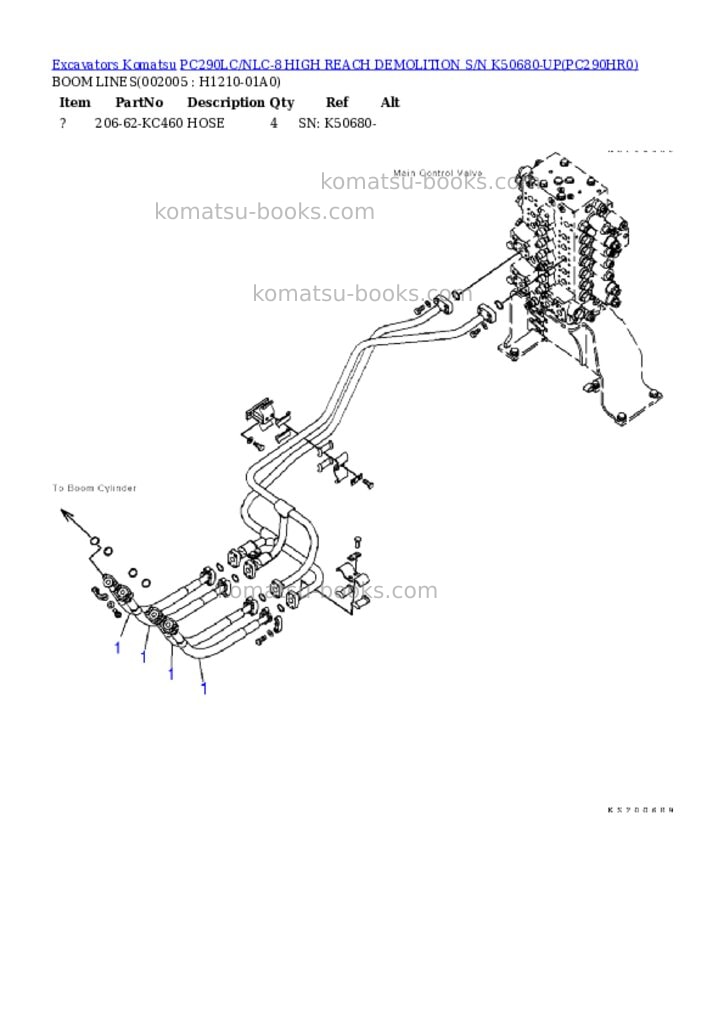 Komatsu pc290lc/nlc-8 high reach demolition s/n k50680-up Parts catalog cover Page 6 Komatsu pc290lc/nlc-8 high reach demolition s/n k50680-up Parts catalog cover Page 6