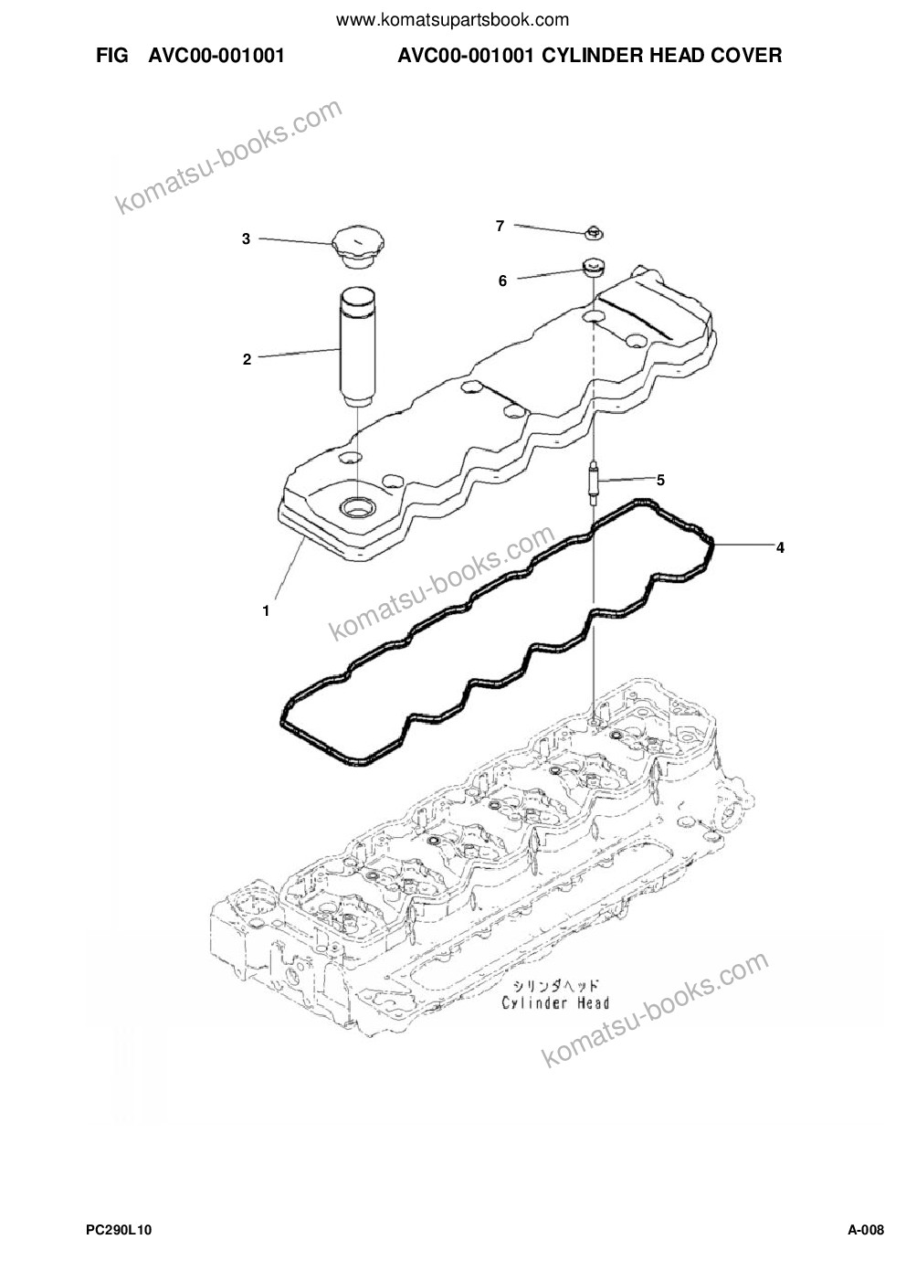 Komatsu pc290lc-10 s/n a25001-up Parts catalog cover Page 10 Komatsu pc290lc-10 s/n a25001-up Parts catalog cover Page 10