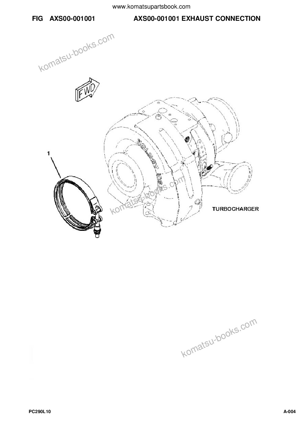 Komatsu pc290lc-10 s/n a25001-up Parts catalog cover Page 6 Komatsu pc290lc-10 s/n a25001-up Parts catalog cover Page 6