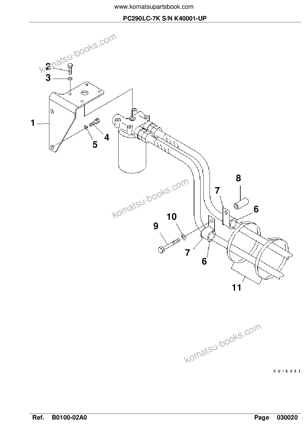 Komatsu pc290lc-7k s/n k40001-up Parts catalog cover Page 7 Komatsu pc290lc-7k s/n k40001-up Parts catalog cover Page 7
