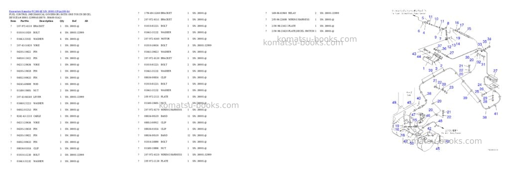 Komatsu pc300-6z s/n 30001-up custom spec. Parts catalog cover Page 6 Komatsu pc300-6z s/n 30001-up custom spec. Parts catalog cover Page 6