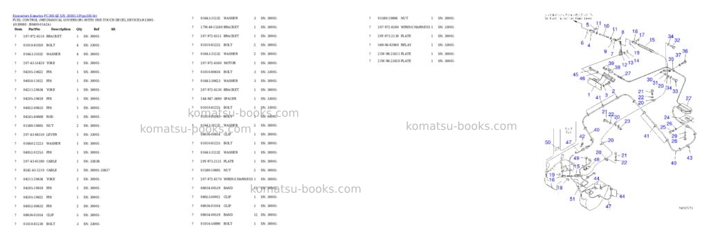 Komatsu pc300-6z s/n 30001-up custom spec. Parts catalog cover Page 7 Komatsu pc300-6z s/n 30001-up custom spec. Parts catalog cover Page 7