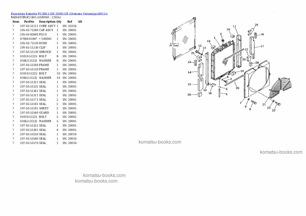 Komatsu PC300-5 Каталог запчастей обложка Страница 4 Komatsu PC300-5 Каталог запчастей обложка Страница 4