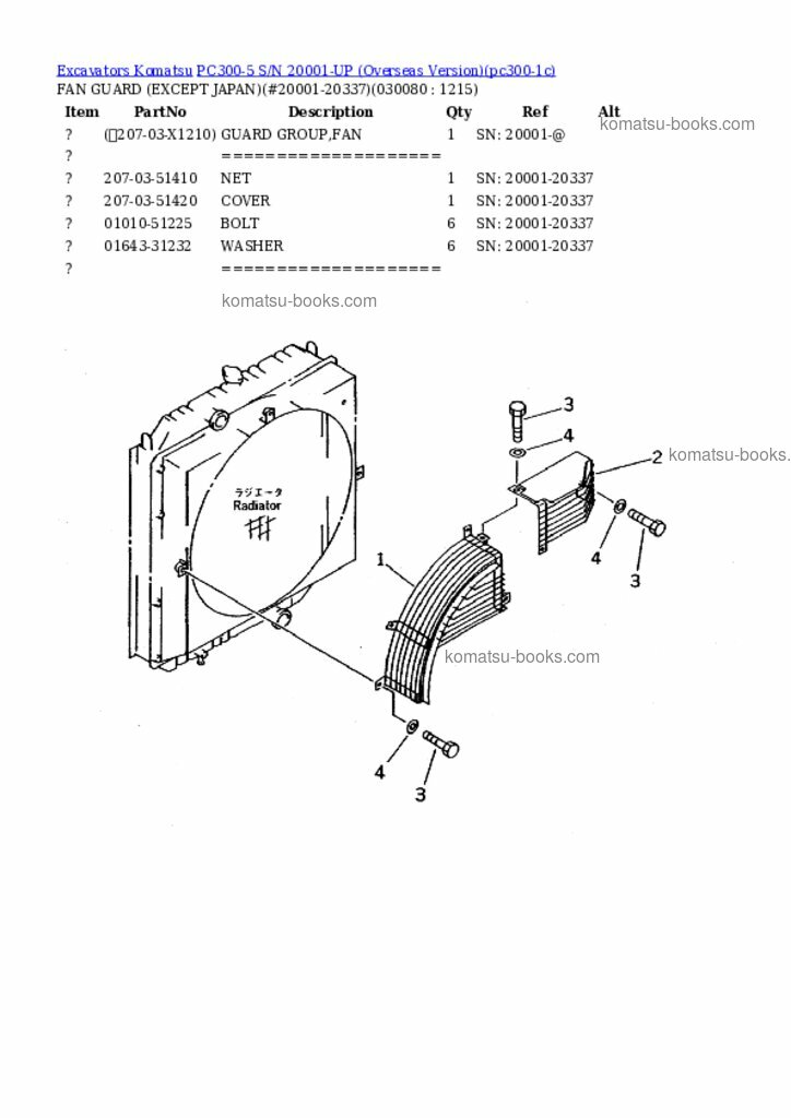 Komatsu PC300-5 Каталог запчастей обложка Страница 7 Komatsu PC300-5 Каталог запчастей обложка Страница 7