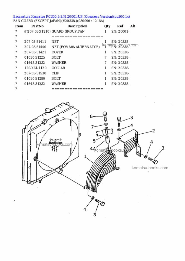 Komatsu PC300-5 Каталог запчастей обложка Страница 8 Komatsu PC300-5 Каталог запчастей обложка Страница 8