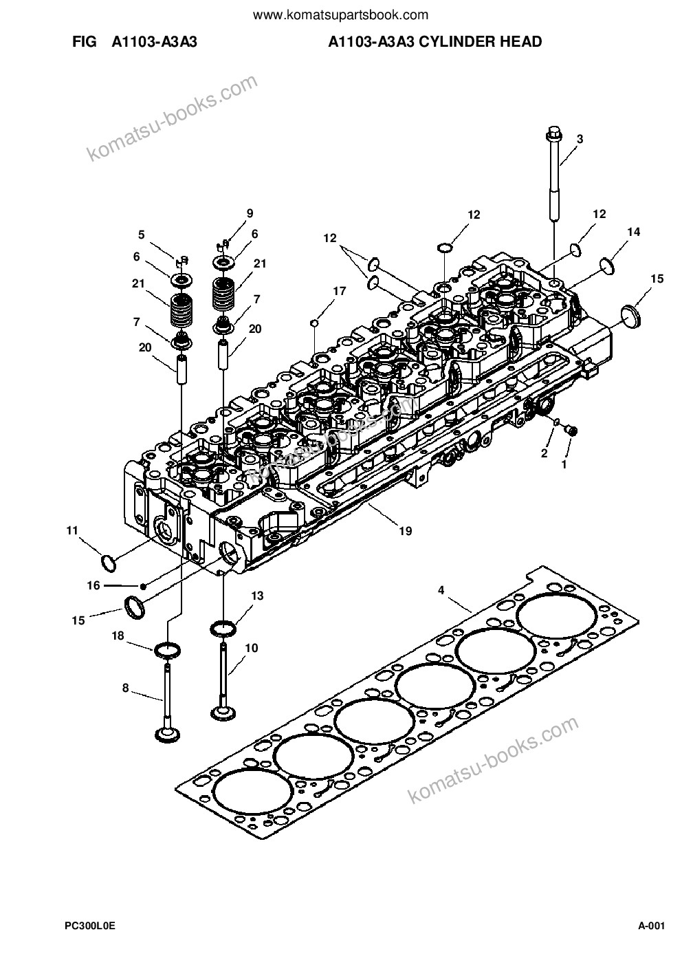 Komatsu pc300lc-8 s/n a90001-up Parts catalog cover Page 3 Komatsu pc300lc-8 s/n a90001-up Parts catalog cover Page 3