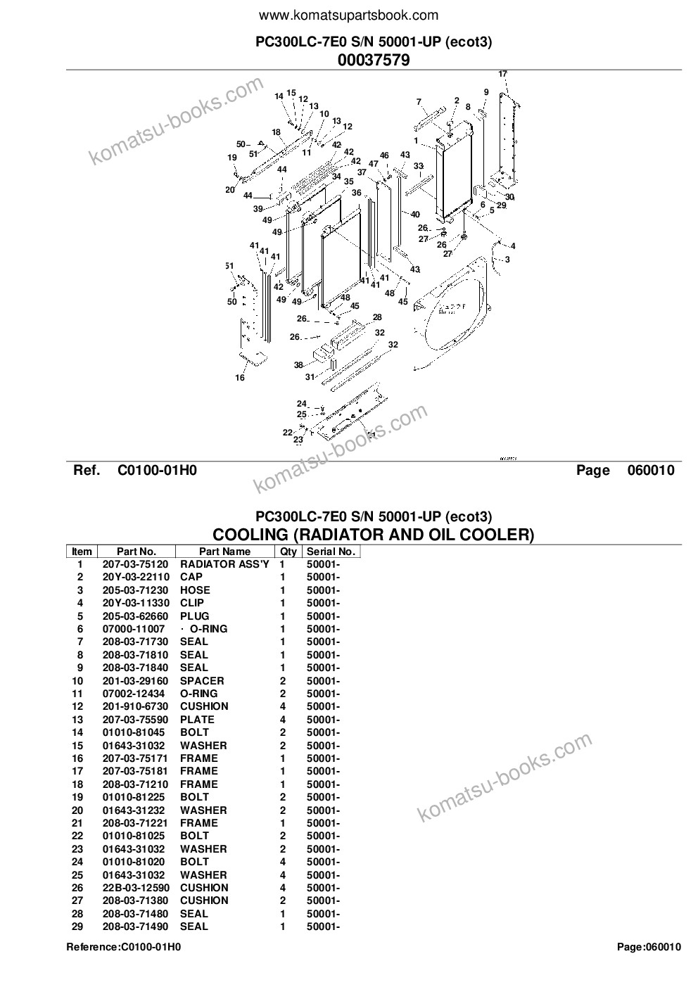 Komatsu pc300lc-7e0 s/n 50001-up ecot3 Parts catalog cover Page 9 Komatsu pc300lc-7e0 s/n 50001-up ecot3 Parts catalog cover Page 9