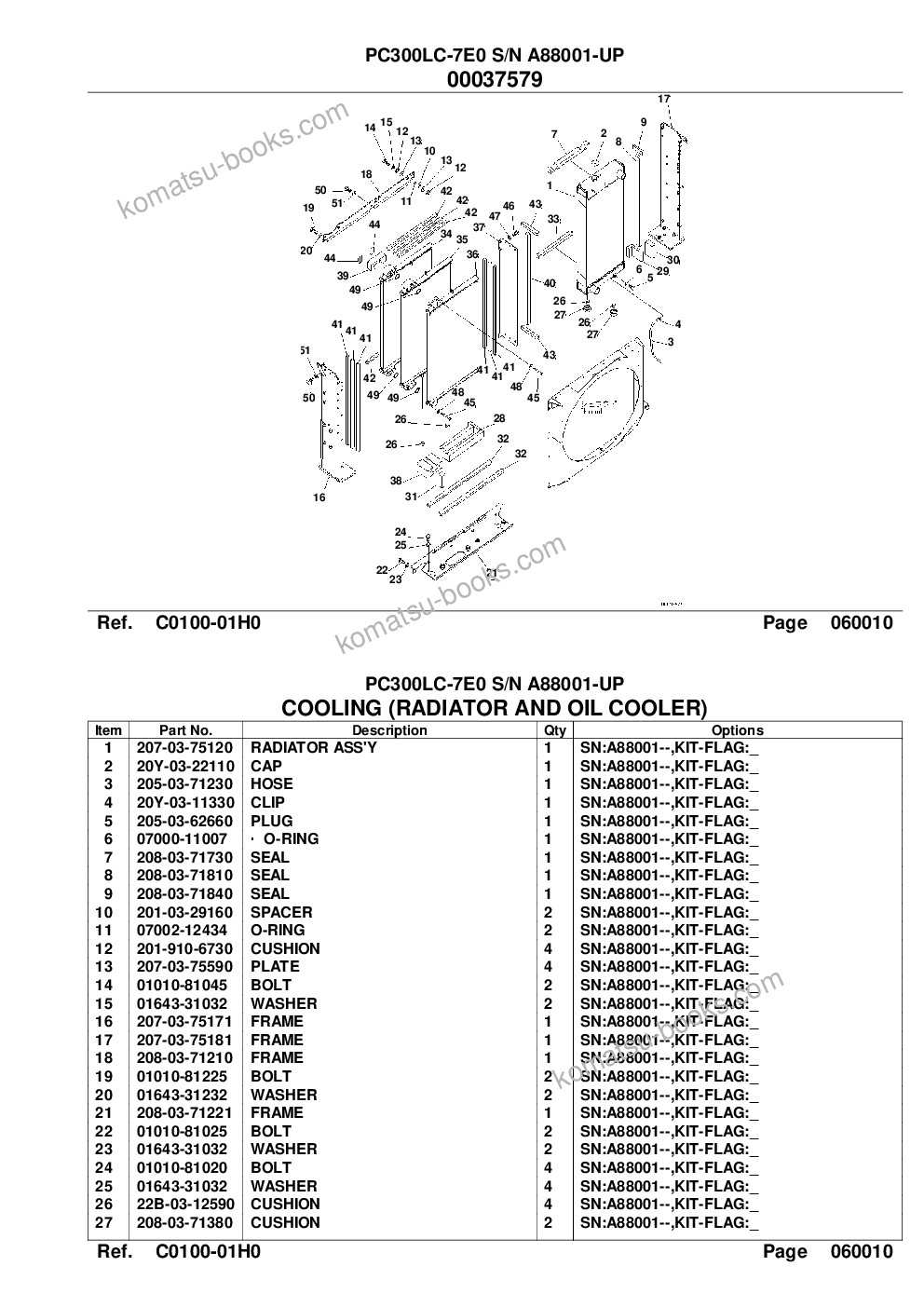 Komatsu pc300lc-7e0 s/n a88001-up Parts catalog cover Page 9 Komatsu pc300lc-7e0 s/n a88001-up Parts catalog cover Page 9