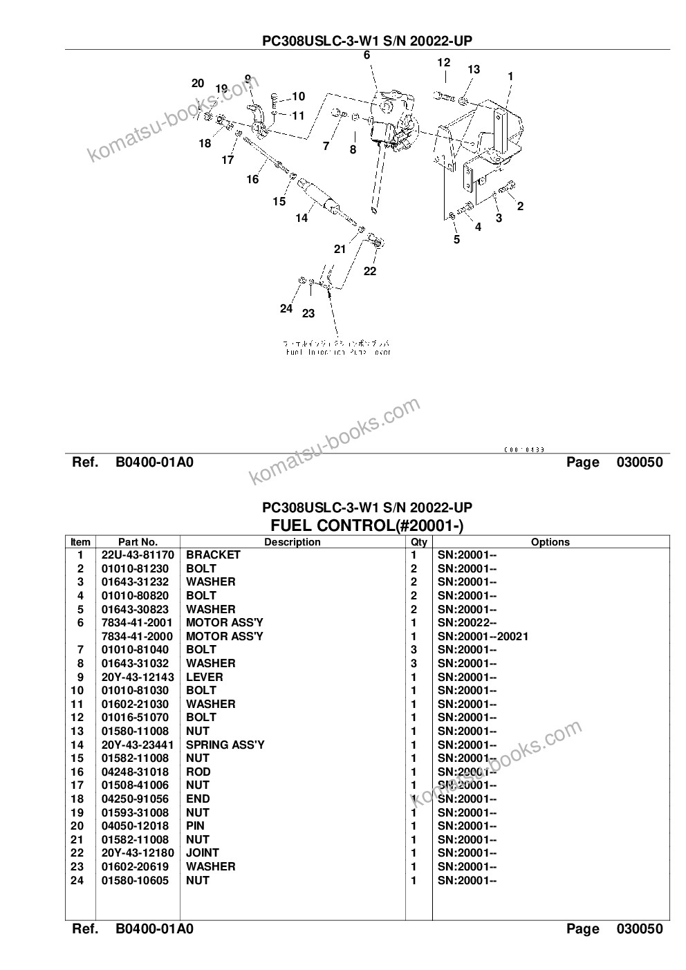 Komatsu PC308USLC-3 S/N 20001-UP Parts catalog cover Page 7 Komatsu PC308USLC-3 S/N 20001-UP Parts catalog cover Page 7