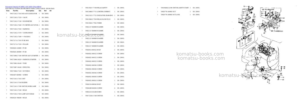 Komatsu pc30fr-2 s/n 20001-up Parts catalog cover Page 9